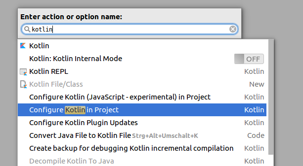 Enable Kotlin in Android projects