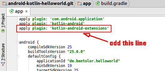 Add Kotlin Extensions to Gradle Build